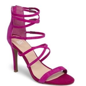 BP. Magenta Suede Heels